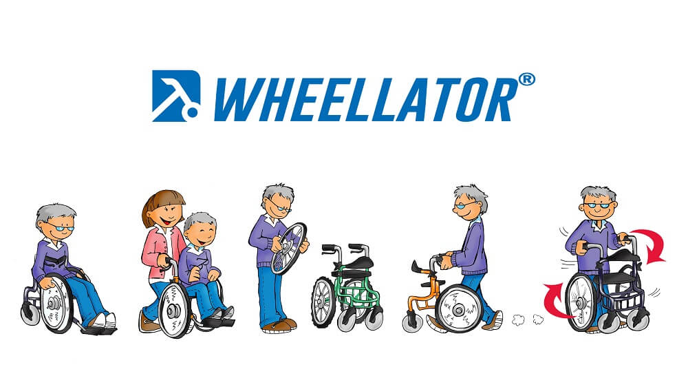Rollator Rollstuhl Kombination 3in1 WHEELLATOR